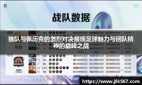 狼队与佩历克的激烈对决展现足球魅力与团队精神的巅峰之战
